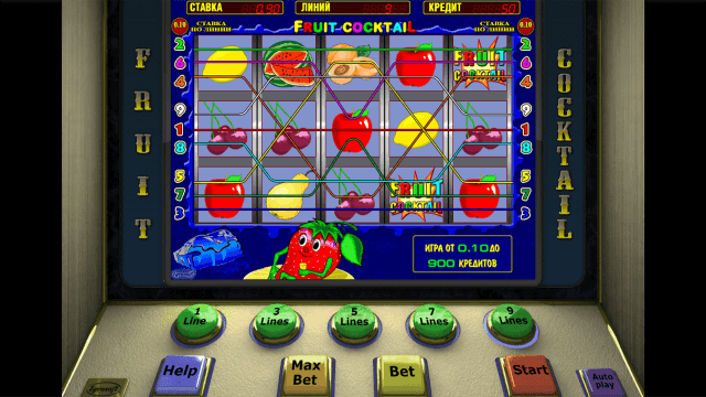 Игровой интерфейс Fruit Cocktail 1