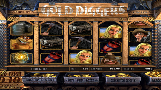 Характеристики слота Gold Diggers 8