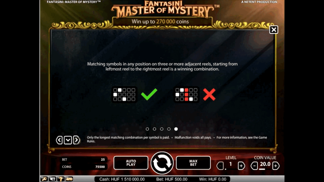 Бонусная игра Fantasini: Master Of Mystery 4