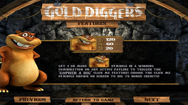 Игровой интерфейс Gold Diggers 5