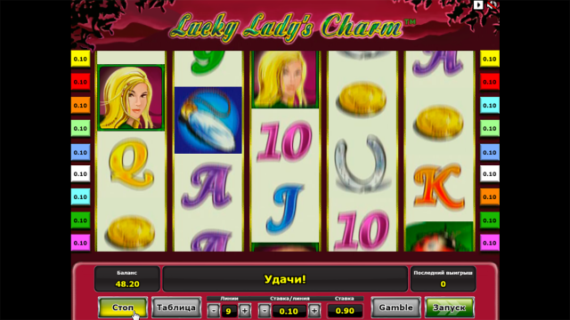 Бонусная игра Lucky Lady's Charm 3