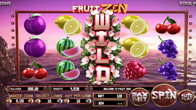 Игровой интерфейс Fruit Zen 8